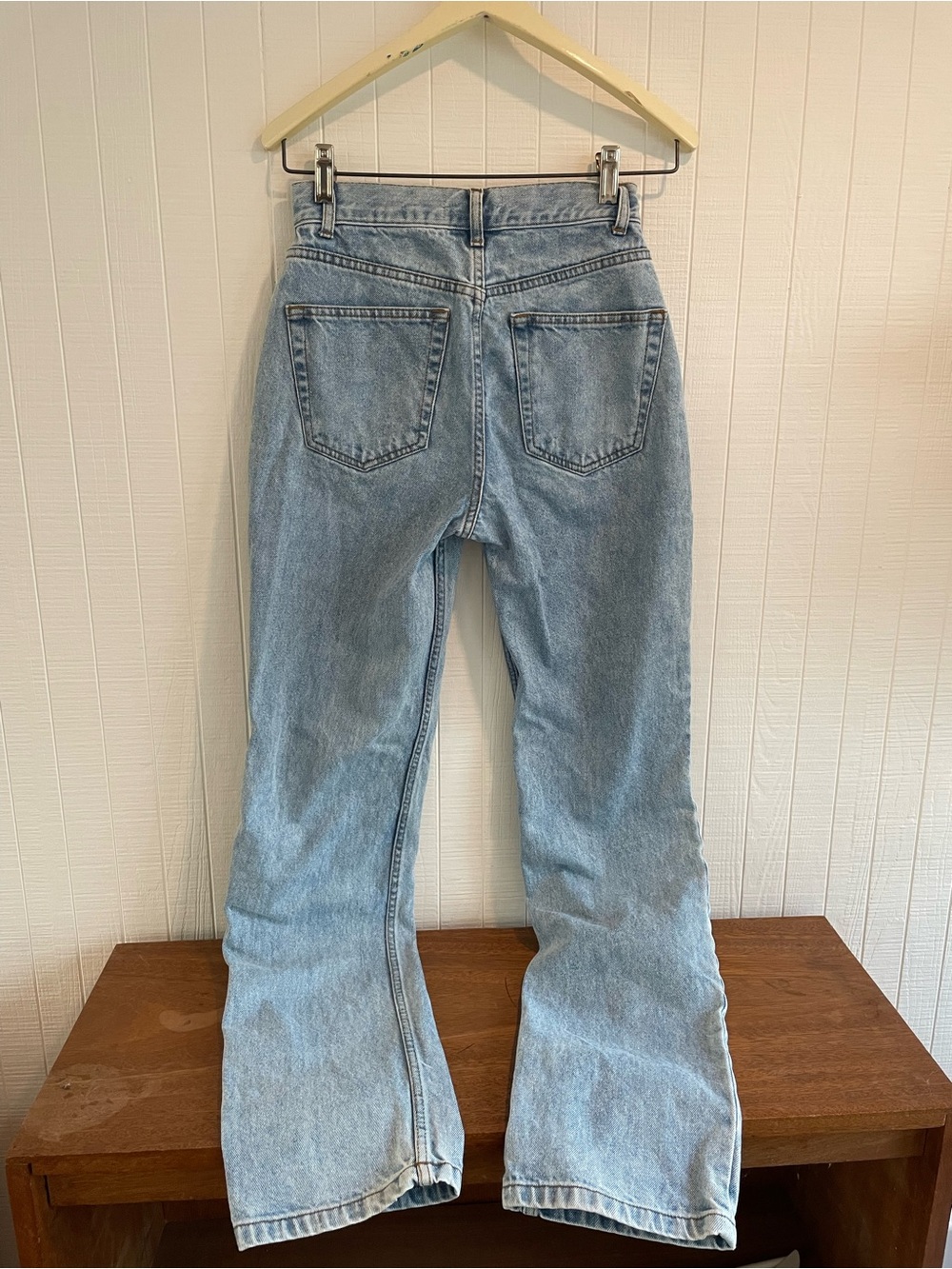 ASOS Light Blue Straight-Leg Jeans 100% Cotton - Picture 6 of 8
